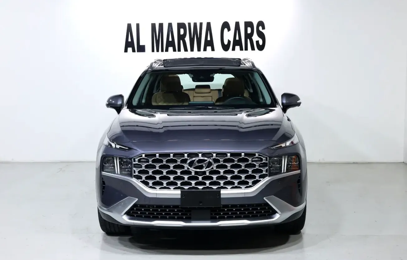 2022 Hyundai Santa Fe Premium Plus  - GCC specifications -Full service history -UNDER WARRANTY - Thumbnail 5